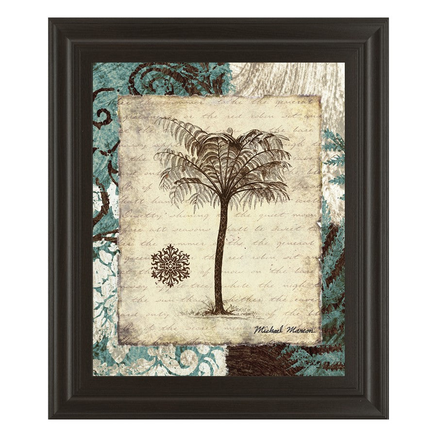 Classy Living Secret Fern IV Wall Art 22"x26", Dark Chocolate Frame