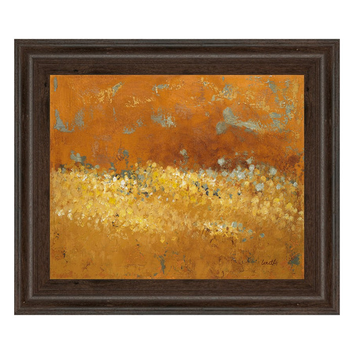 Classy Living Golden Meadow Wall Art 26"x22", Cinnamon Mocha Frame