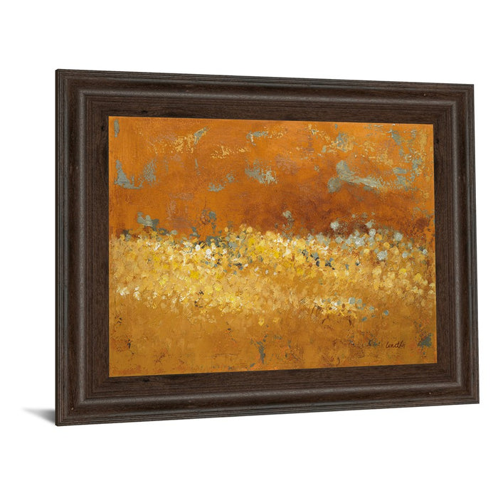 Classy Living Golden Meadow Wall Art 26"x22", Cinnamon Mocha Frame