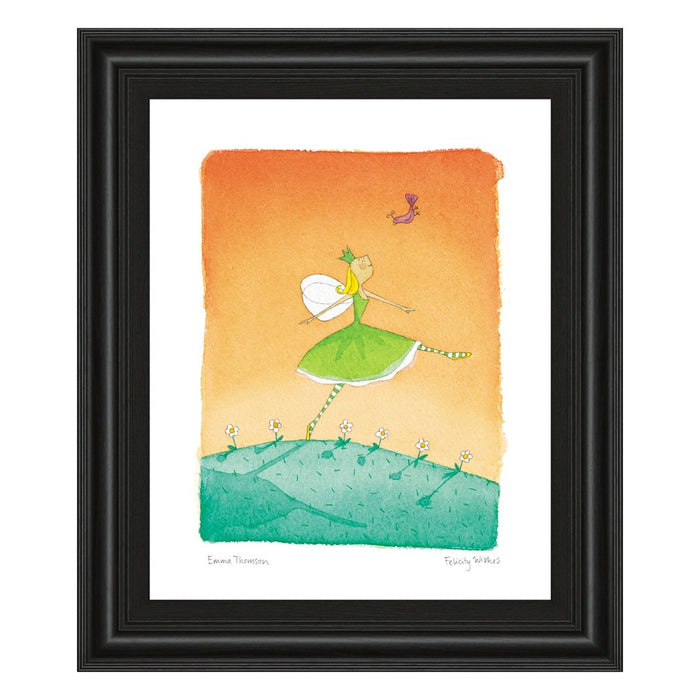Classy Living Whimsical Fairy Dance Wall Art 22"x26", Midnight Aura Frame
