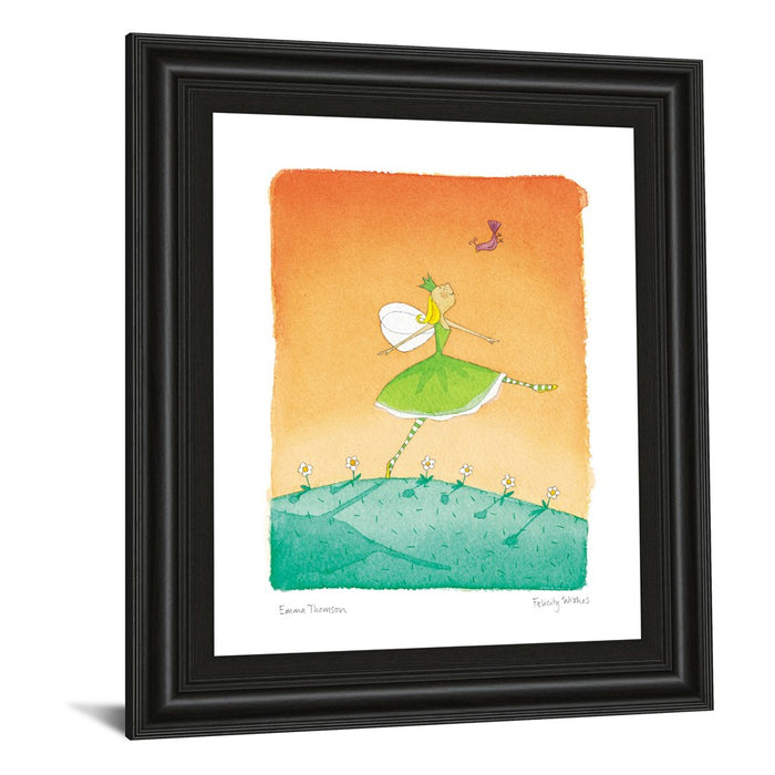 Classy Living Whimsical Fairy Dance Wall Art 22"x26", Midnight Aura Frame