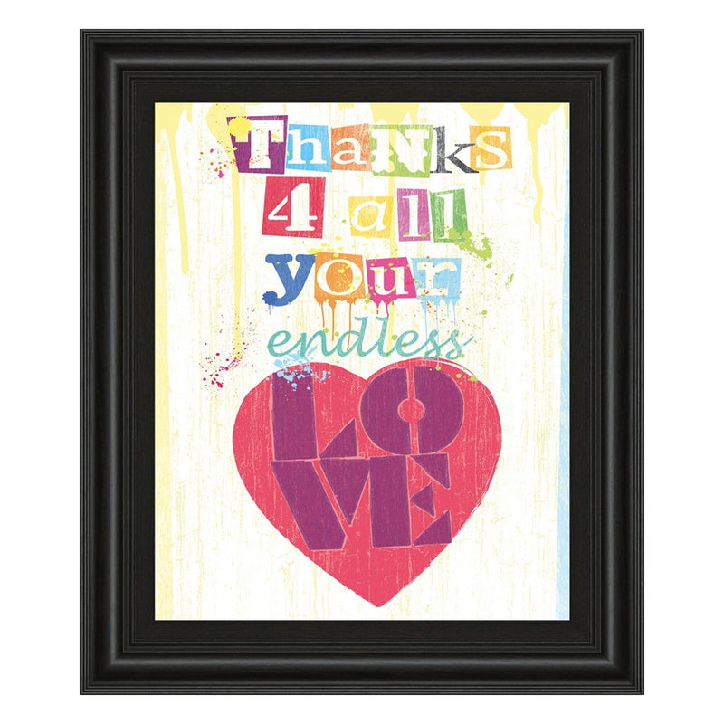 Classy Living Endless Love Wall Art 22"x26", Midnight Aura Frame