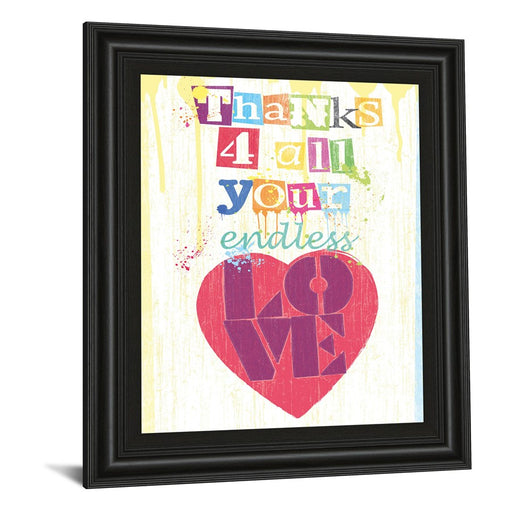 Classy Living Endless Love Wall Art 22"x26", Midnight Aura Frame