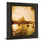 Classy Living Golden Gondola Glow Wall Art 22"x26", Dark Chocolate Frame