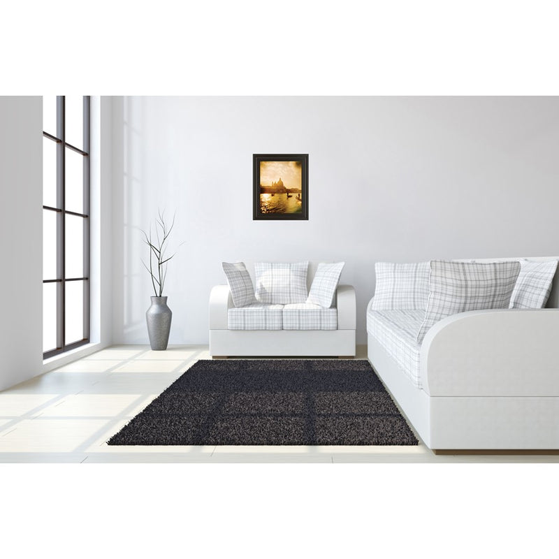 Classy Living Golden Gondola Glow Wall Art 22"x26", Dark Chocolate Frame