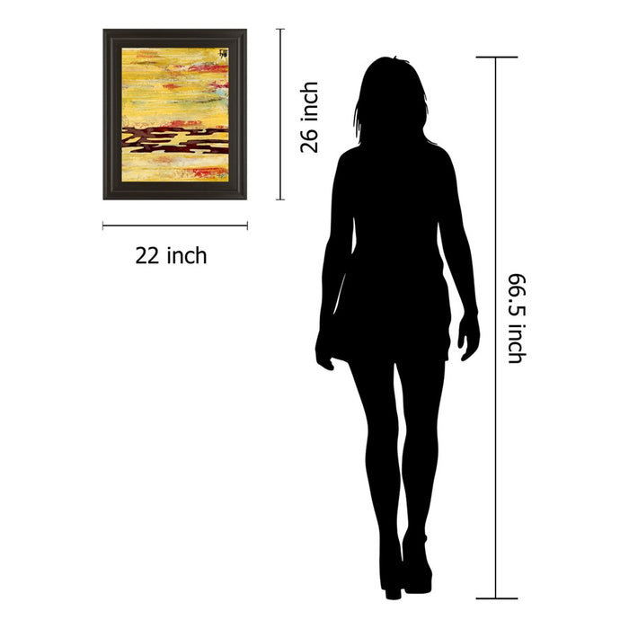 Classy Living Tire Mark II Wall Art 22"x26", Dark Chocolate Frame