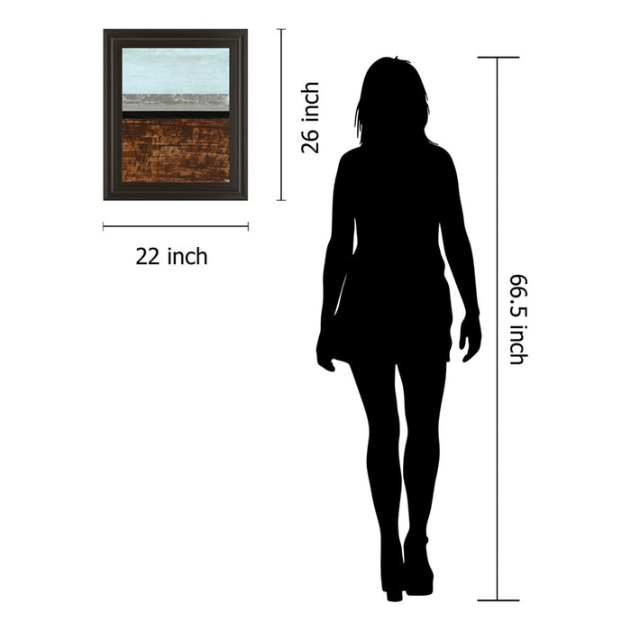 Classy Living Serene Layers Wall Art 22"x26", Dark Chocolate Frame