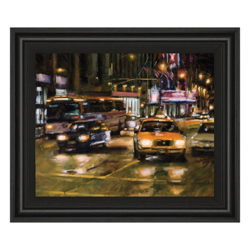 Classy Living Urban Nightlife Wall Art 26"x22", Midnight Aura Frame - 8001