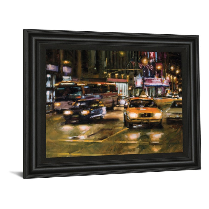 Classy Living Urban Nightlife Wall Art 26"x22", Midnight Aura Frame