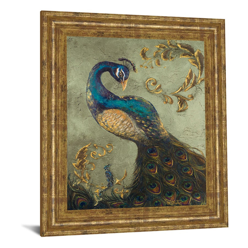 Classy Living Regal Peacock Wall Art 22"x26", GiIded Radiance Frame