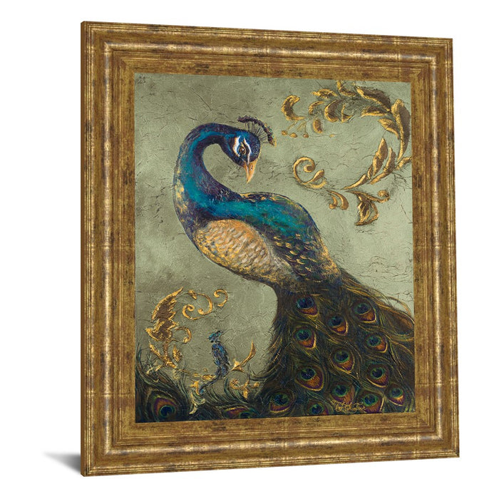 Classy Living Regal Peacock Wall Art 22"x26", GiIded Radiance Frame