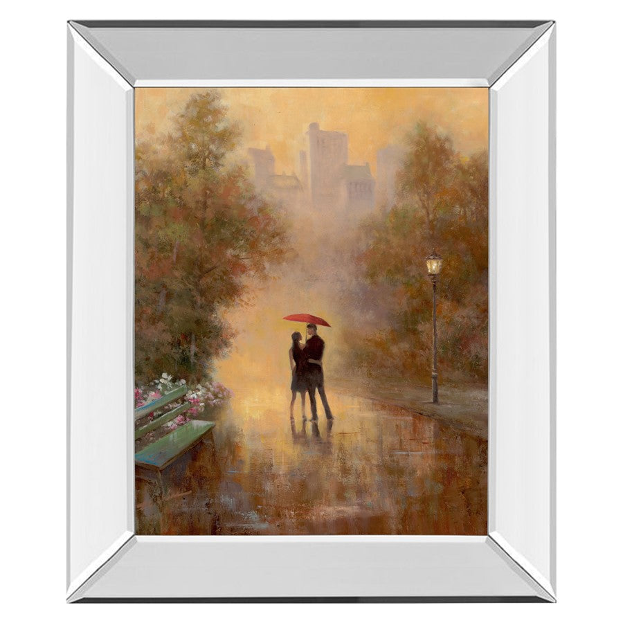 Classy Living Misty Park Embrace Wall Art 22"x26", Mirrored Frame