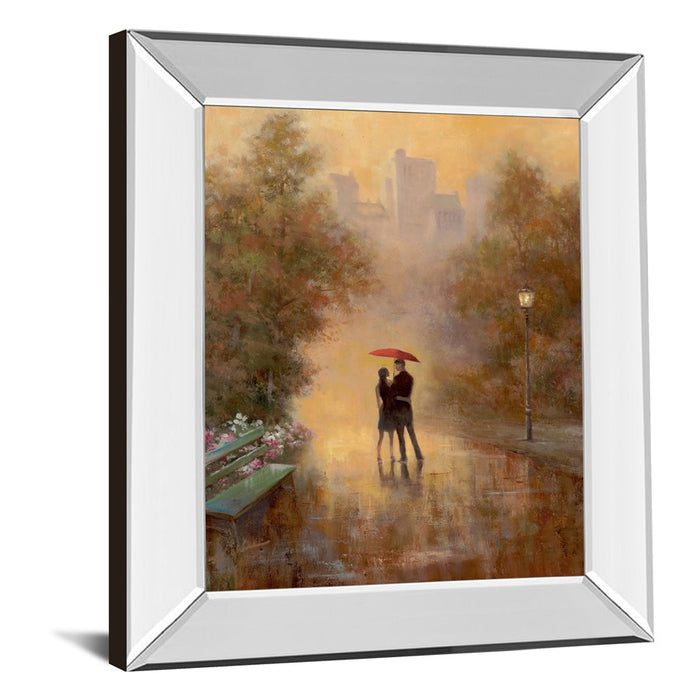 Classy Living Misty Park Embrace Wall Art 22"x26", Mirrored Frame