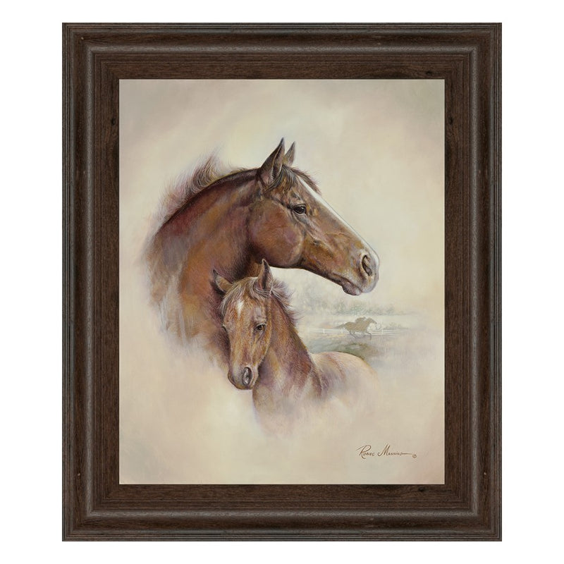 Classy Living Equine Grace Wall Art 22"x26", Cinnamon Mocha Frame
