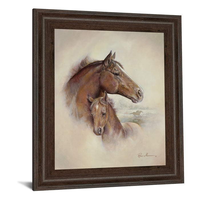 Classy Living Equine Grace Wall Art 22"x26", Cinnamon Mocha Frame