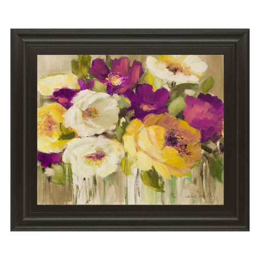 Classy Living Floral Harmony Wall Art 26"x22", Dark Chocolate Frame - 8075