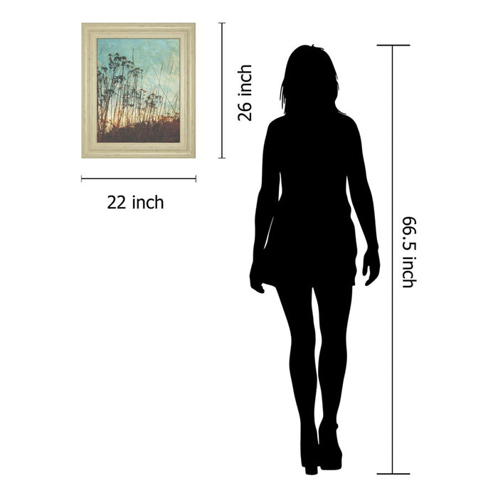Classy Living WIId Grass Wall Art 22"x26", Ivory Bliss Frame