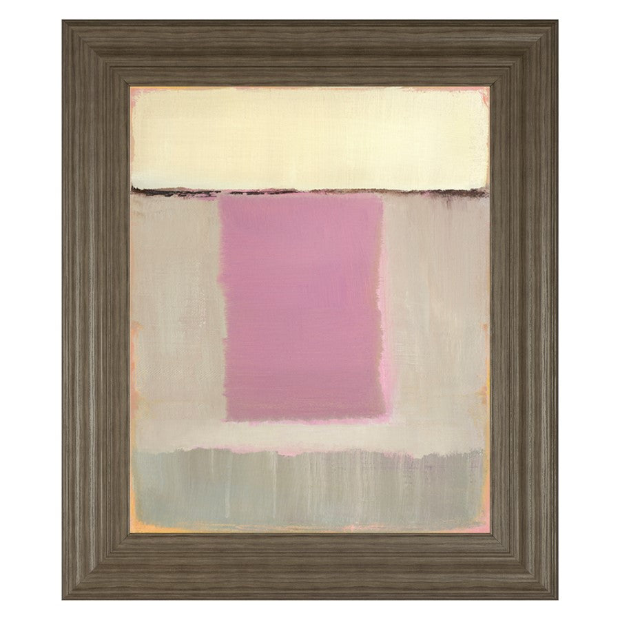 Classy Living Serene Blocks Wall Art 22"x26", Tranquil Ash Frame