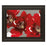 Classy Living Red Poppy Burst Wall Art 26"x22", Dark Chocolate Frame