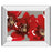 Classy Living Red Poppy Burst Wall Art 26"x22", Mirrored Frame