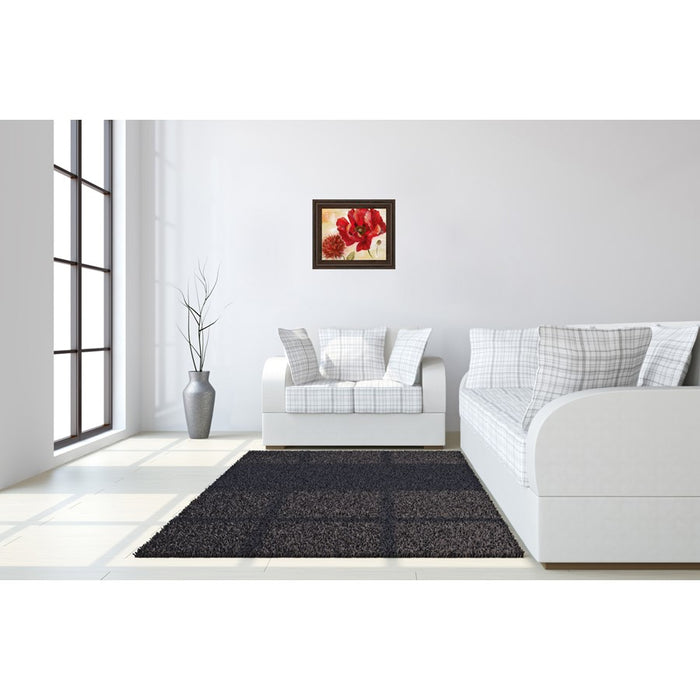 Classy Living Passion Blooms Wall Art 26"x22", Cinnamon Mocha Frame
