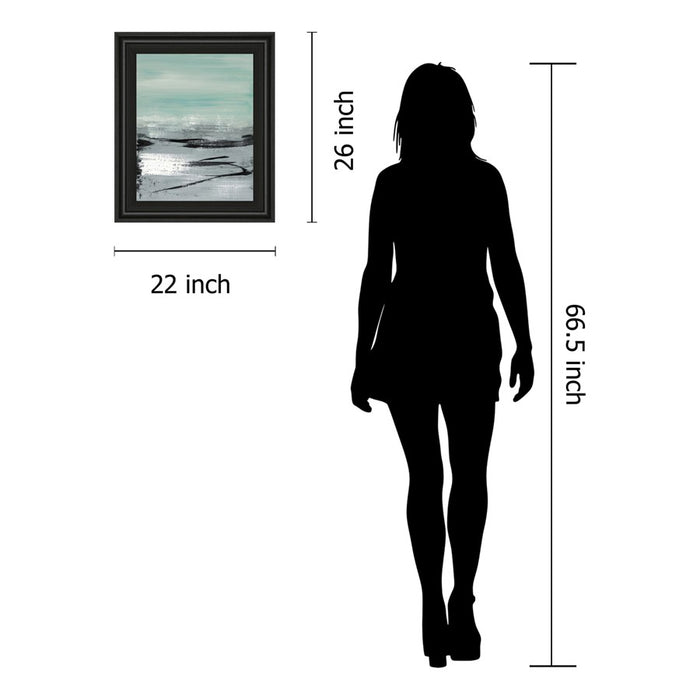 Classy Living Mistbound Horizon Wall Art 22"x26", Midnight Aura Frame