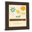 Classy Living Whimsical Blooms Wall Art 22"x26", Cinnamon Mocha Frame