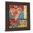 Classy Living Love Blooms Wall Art 22"x26", Cinnamon Mocha Frame