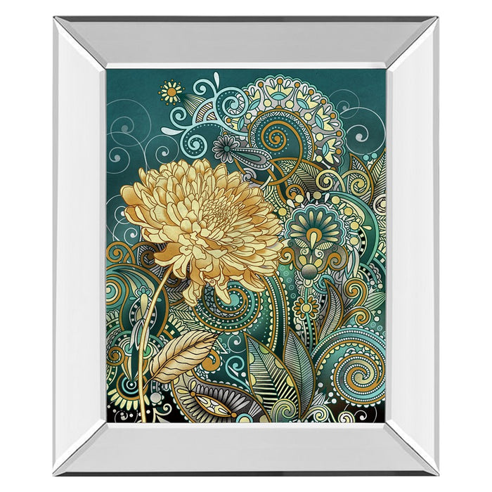 Classy Living Marigold Whimsy Wall Art 22"x26", Mirrored Frame