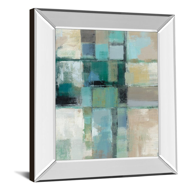 Classy Living Island Hues Wall Art 22"x26", Mirrored Frame