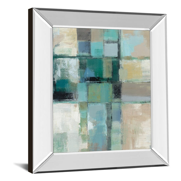 Classy Living Island Hues Wall Art 22"x26", Mirrored Frame