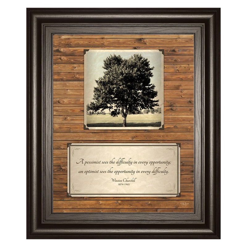 Classy Living Solitude Grove Wall Art 22"x26", Dark Chocolate Frame