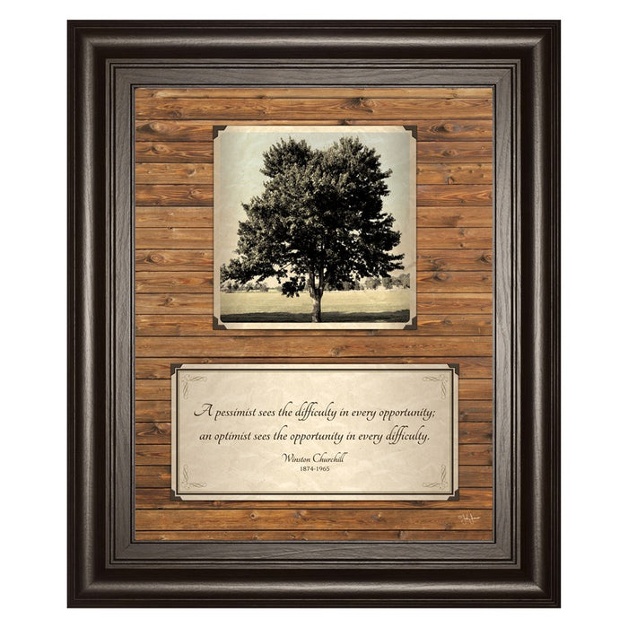 Classy Living Solitude Grove Wall Art 22"x26", Dark Chocolate Frame