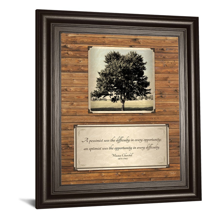 Classy Living Solitude Grove Wall Art 22"x26", Dark Chocolate Frame