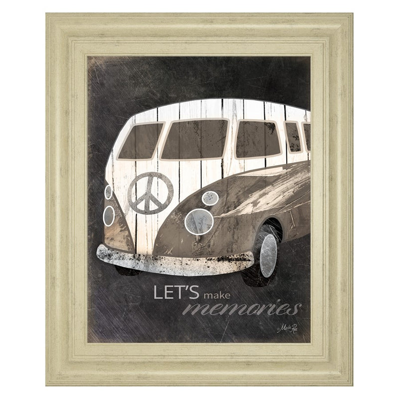 Classy Living Memory Van Wall Art 22"x26", Ivory Bliss Frame