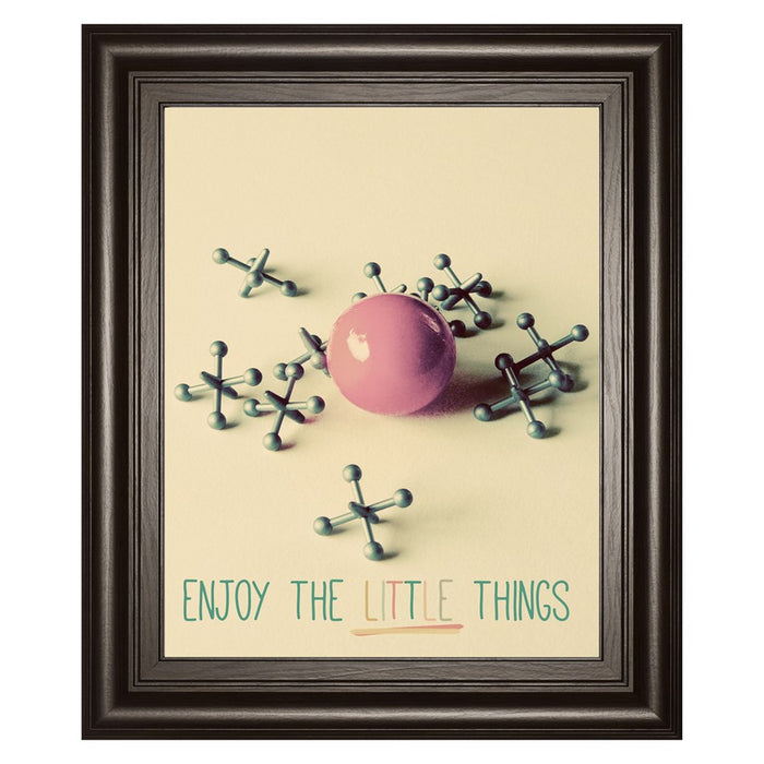Classy Living Mindful Moments Wall Art 22"x26", Dark Chocolate Frame