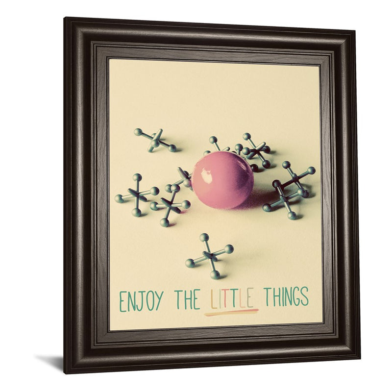 Classy Living Mindful Moments Wall Art 22"x26", Dark Chocolate Frame