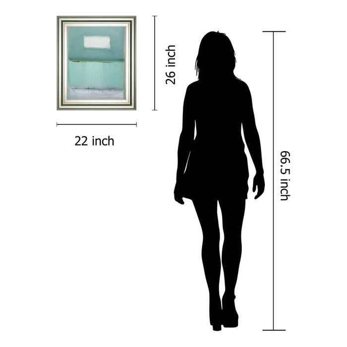 Classy Living Serene Horizon Wall Art 22"x26", Silver Serenity Frame