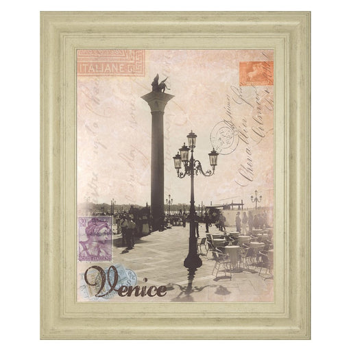 Classy Living Venetian Charm Wall Art 22"x26", Ivory Bliss Frame - 8229