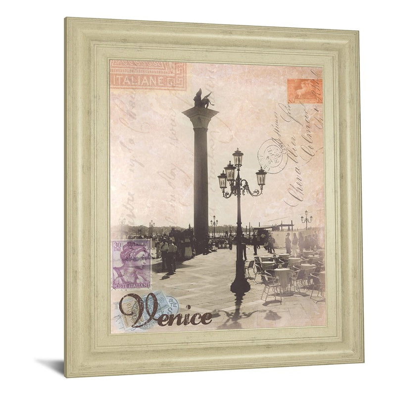 Classy Living Venetian Charm Wall Art 22"x26", Ivory Bliss Frame