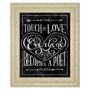 Classy Living Touch of Love Wall Art 22"x26", Ivory Bliss Frame - 8242