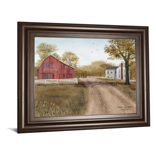 Classy Living Country Road Wall Art 26"x22", Cinnamon Mocha Frame