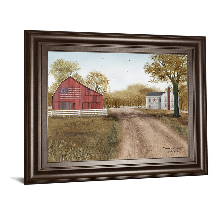 Classy Living Country Road Wall Art 26"x22", Cinnamon Mocha Frame
