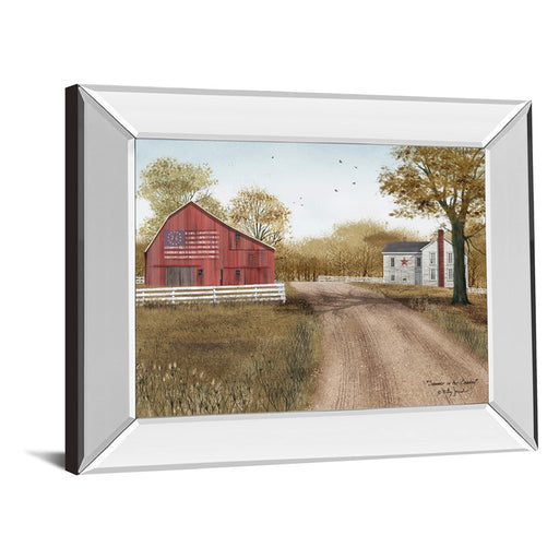 Classy Living Country Road Wall Art 26"x22", Mirrored Frame