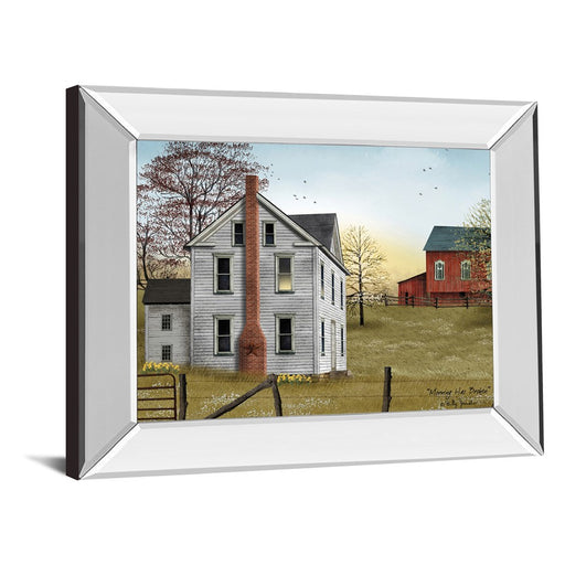 Classy Living Morning Serenity Wall Art 26"x22", Mirrored Frame