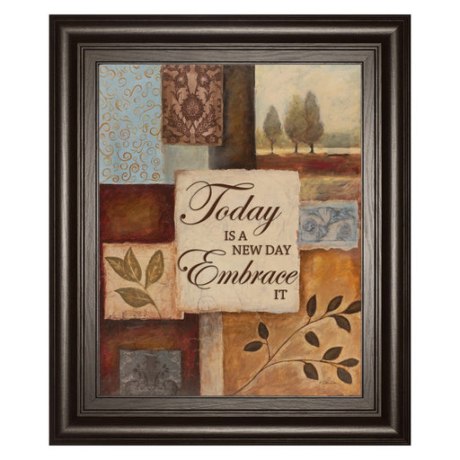 Classy Living New Day Wall Art 22"x26", Dark Chocolate Frame - 8263