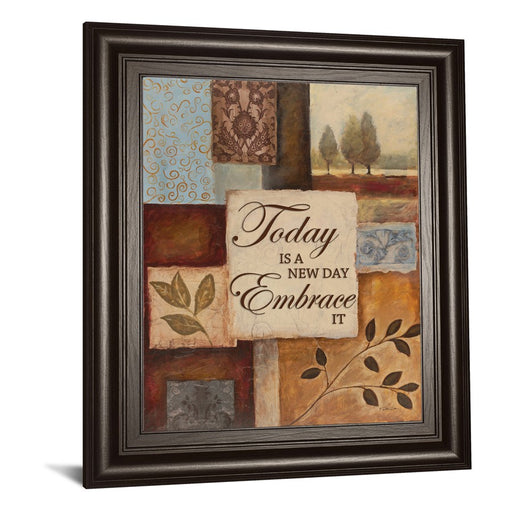 Classy Living New Day Wall Art 22"x26", Dark Chocolate Frame