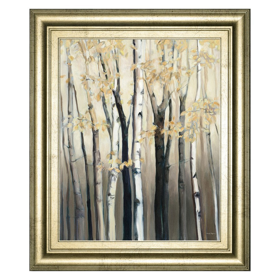 Classy Living Birch Glow Wall Art 22"x26", Crisp Chardonnay Frame - 8273
