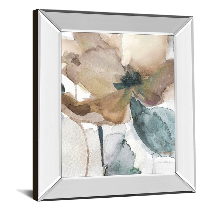 Classy Living Muted Bloom Wall Art 22"x26", Mirrored Frame