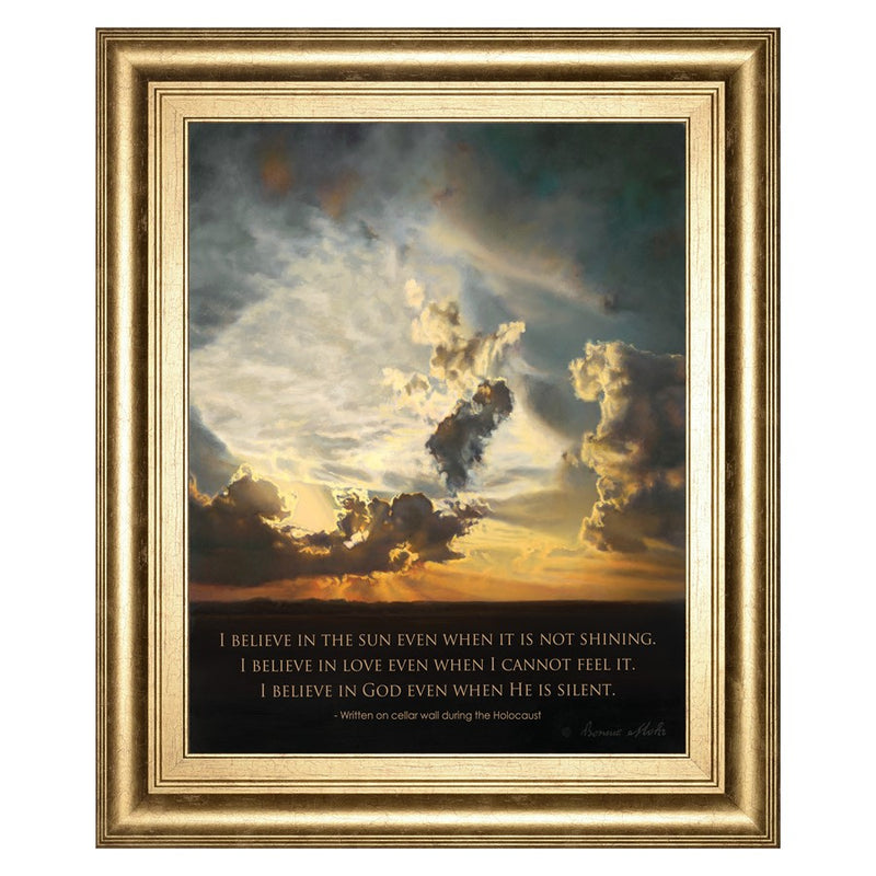 Classy Living Believe Sunset Wall Art 22"x26", GiIded Radiance Frame